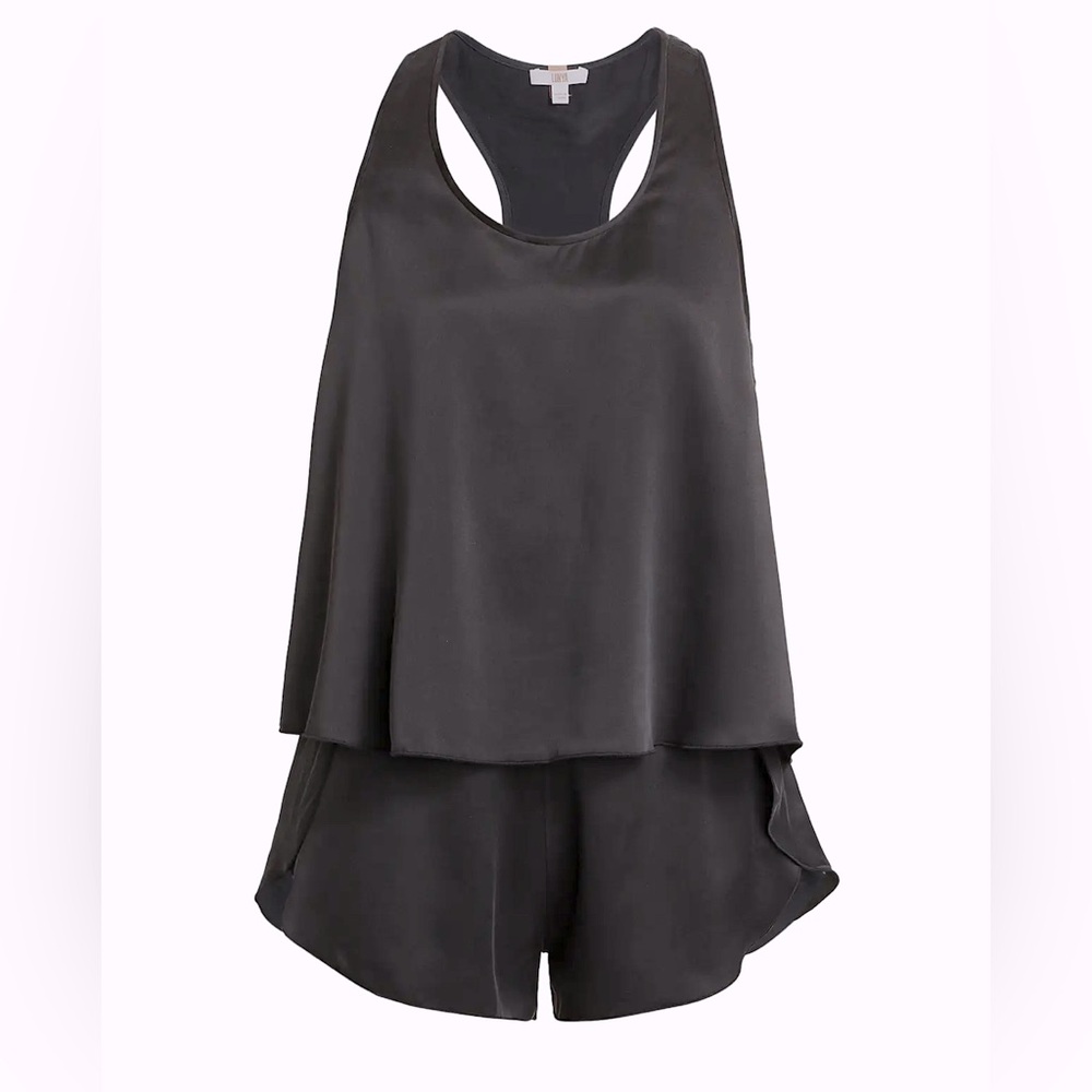 Lunya Washable Silk Tulip Back Pajama Set (M)